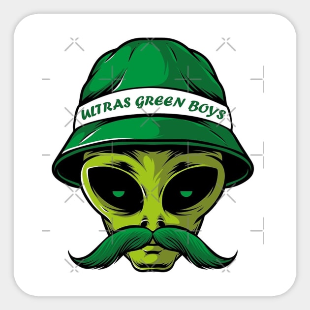 green boys . raja Sticker by  Faya